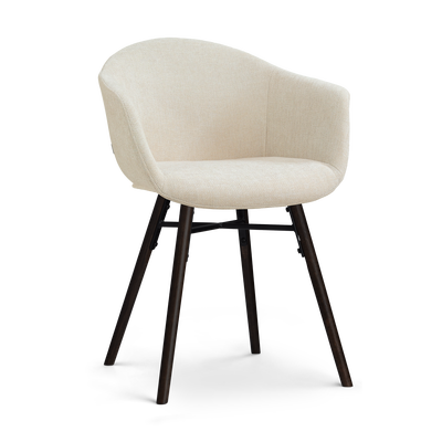 Eetkamerstoel Nena-Otis - zwart houten onderstel