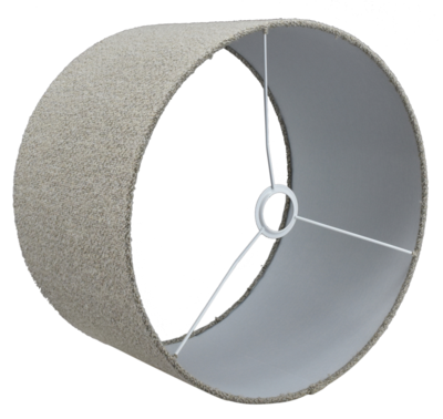 Lampenkap rond Bouclé beige