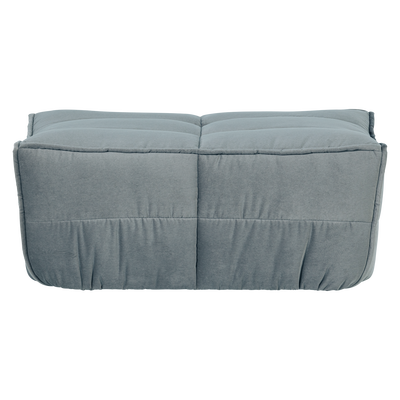 Cluster hocker velvet warm taupe
