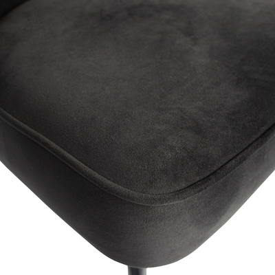 Vogue eetkamerstoel structure velvet brass
