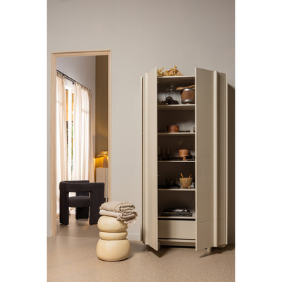 Tiwa fauteuil boucle beige