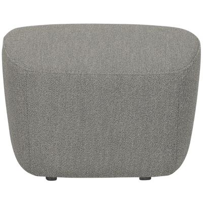 Lofty hocker boucle staalgrijs