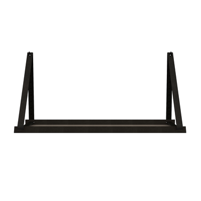 Stalen wandplank 70x20cm - incl. leren plankdragers