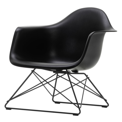 Vitra loungestoel Eames LAR zwart onderstel