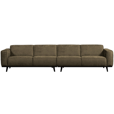 Statement xl 4-zits bank 372 cm lichtbruin melange