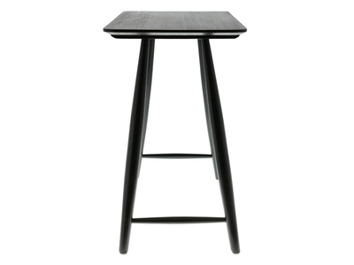 Bast houten bureau zwart - 100 x 44,5 cm
