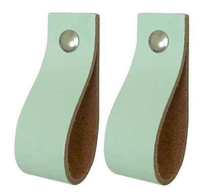 Leren handgrepen - De lus - maat XS | set van 2 - incl. 4 schroefjes