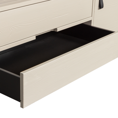 Silas tv meubel 120 cm grenen dust [fsc]