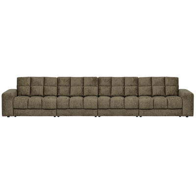 Second date 4-zits bank velvet goudgeel