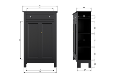 WOOOD meidenkast Eva grenen [fsc]