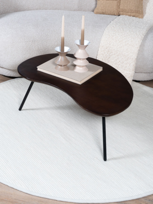 Vloerkleed Scott Wit Rond
