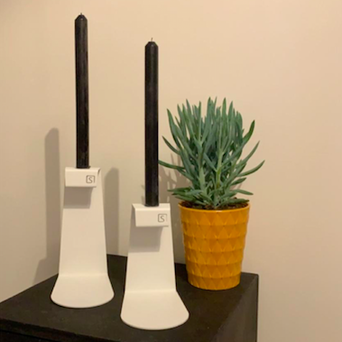 Steellish kandelaar Mano