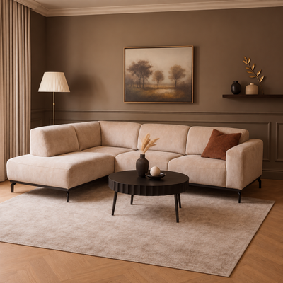 Hoekbank Lunaro Beige