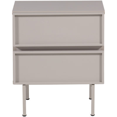 Tours ladekast/nachtkastje 2 lades melamine/mdf naturel