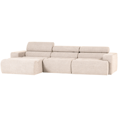 Novi chaise longue bank links oranje melange