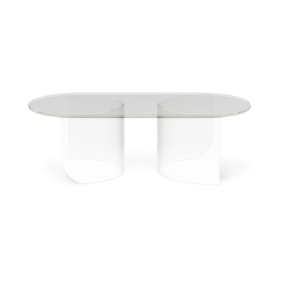 Salontafel Plateau glas