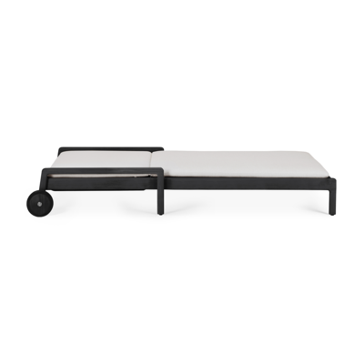 Ethnicraft - Outdoor - Teak Jack adjustable lounger - zwart