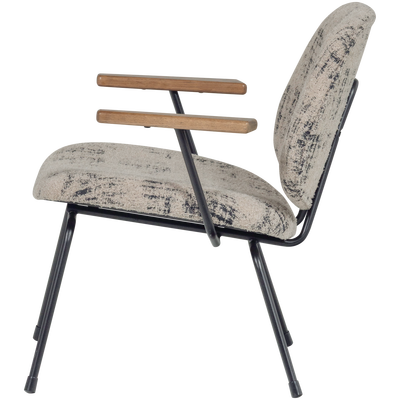 Aure fauteuil chenille beige/zwart
