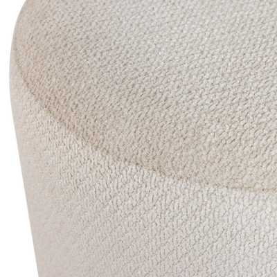 Islen poef met draaivoet boucle bordeauxrood