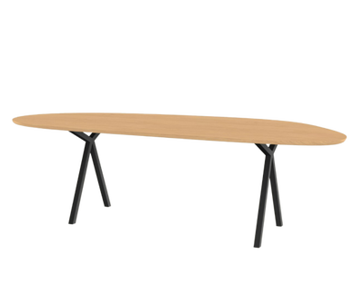 Studio HENK tafel Slim X-type Blob (organisch), zwart frame - Smart Collectie