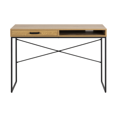 Houten bureau Vic - met opbergvak