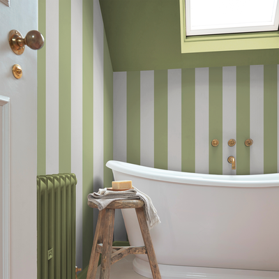 vliesbehang graham & brown quartet stripe green