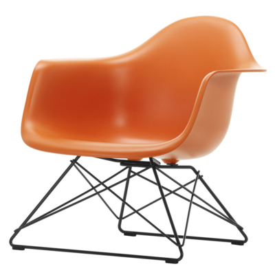 Vitra loungestoel Eames LAR zwart onderstel