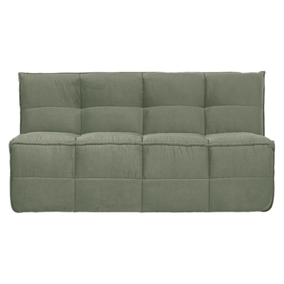 Cluster eetbankje met rugleuning boucle khaki bruin