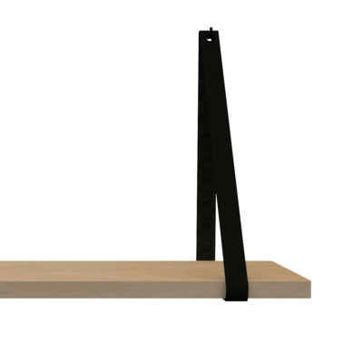 Leren plankdragers (set van 2)