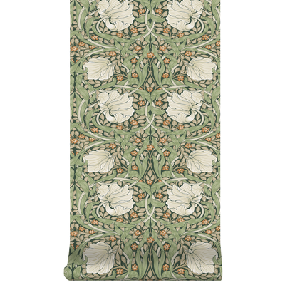 vliesbehang william morris at home pimpernel green