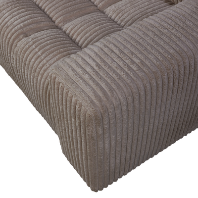 Second date loveseat velvet warmgrijs