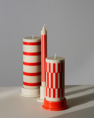 HAY kaarsenhouder Column Small -  Warm Red