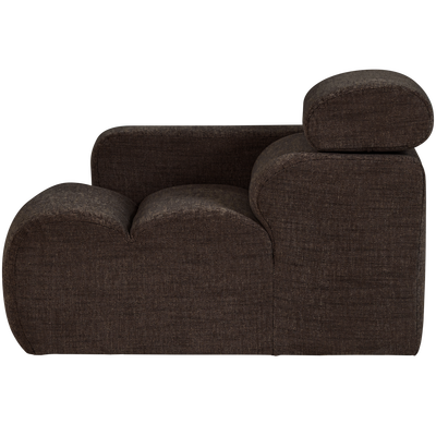 Novi 1-zits element arm links boucle karamelbruin