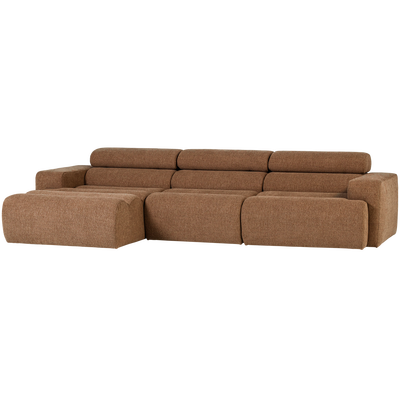 Novi chaise longue bank links oranje melange