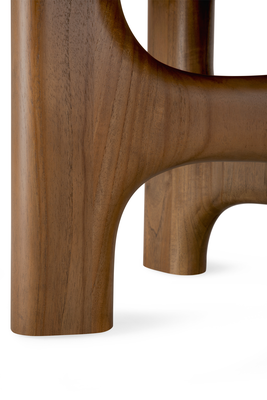 Salontafel Flow teak wild brown 150x60 cm