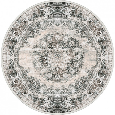 Vloerkleed Viola Antraciet rond