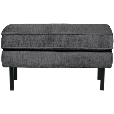 Rodeo hocker op poten velvet kastanjebruin