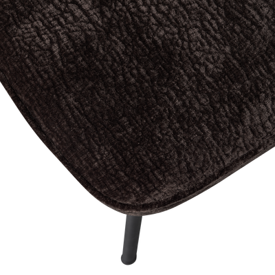 Vogue eetkamerstoel structure velvet brass