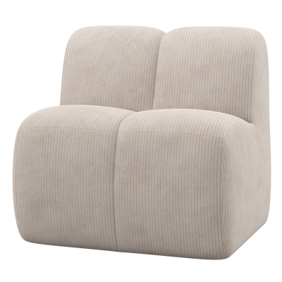 Mojo eetbank 84 cm met rugleuning wollig bruin