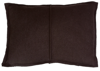 Kussen gekookte wol dark chocolate 40x60cm