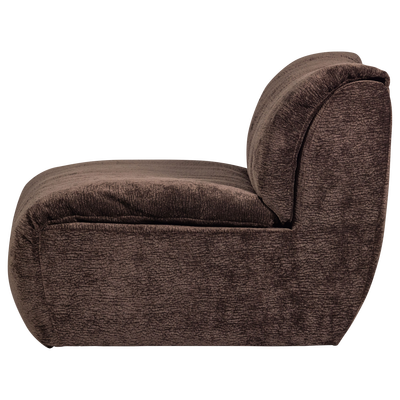 Baggy 1-zits element geweven chenille oudroze