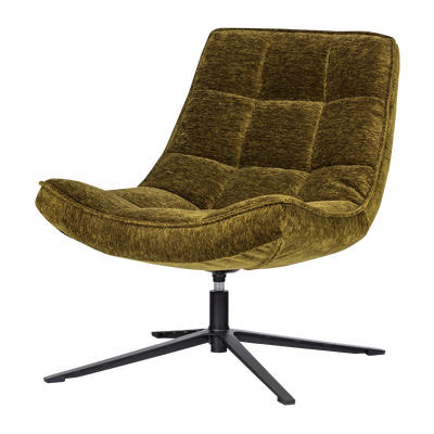 Maudi draaifauteuil chenille structuur groen