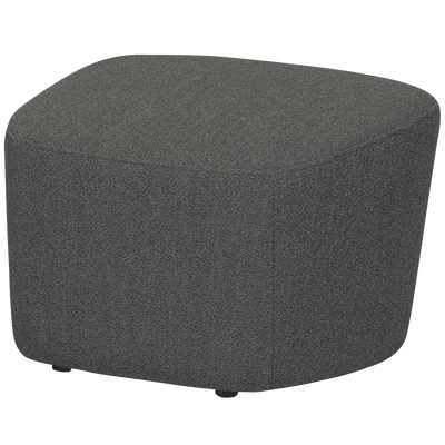 Lofty hocker boucle staalgrijs