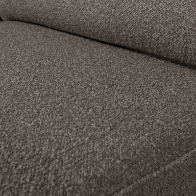 Lazy 1-zits element met arm rechts boucle bruin