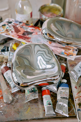 HK Sculptuur glass chrome no. 2