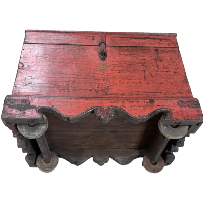 Kistje rood uniek India 