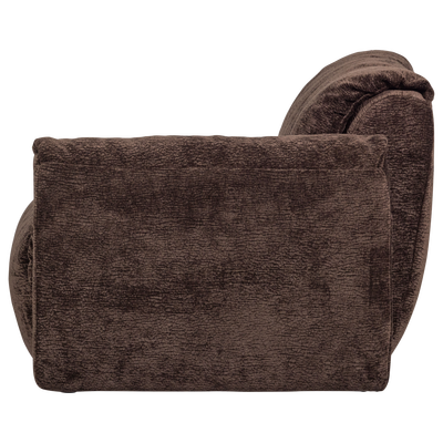 Baggy 1-zits element met arm rechts geweven chenille bruin