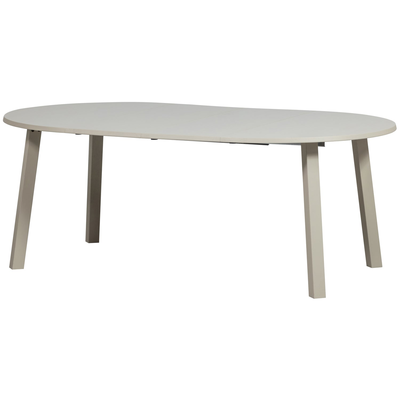Janne uitschuifbare eettafel rond eiken dakargrau [fsc]