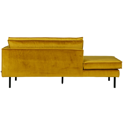 Rodeo daybed rechts ribstof bruin