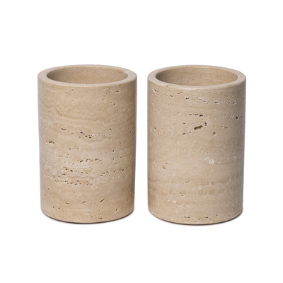 Travertine wijnkoeler/vaas